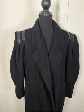 Black Long Coat - WOOL